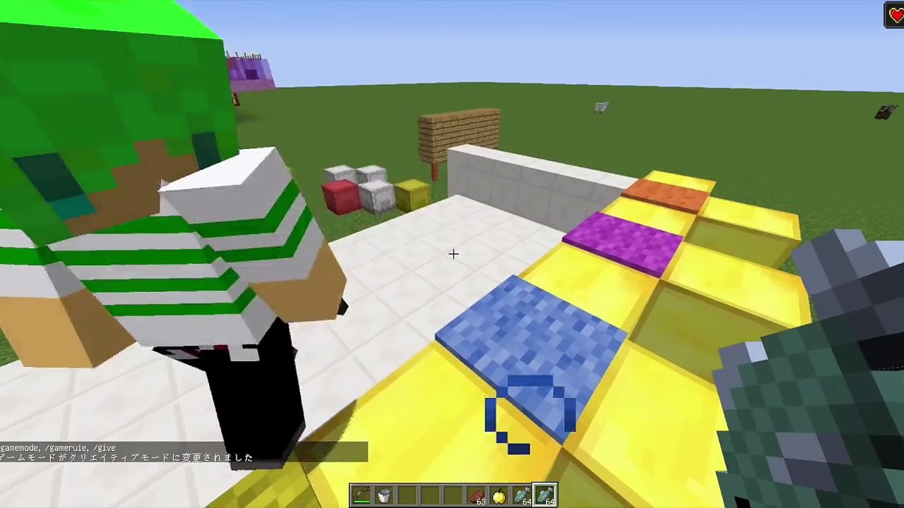 【マインクラフト】ガチャガチャで出たアイテムでPVPバトル！？