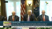 Autoridades palestinas suspenden todas las reuniones con EE.UU.