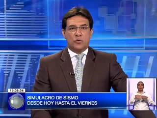 Simulacro de sismo se realizara en estos dias