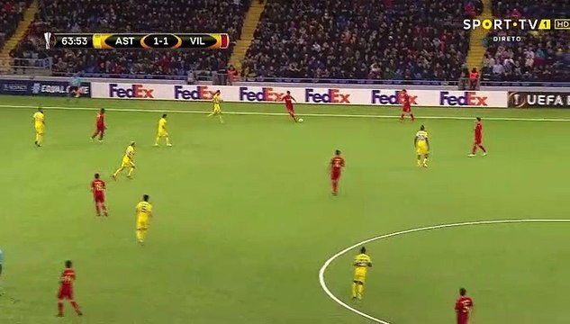 Cedric Bakambu Goal HD - FC Astana	1-2	Villarreal 23.11.2017