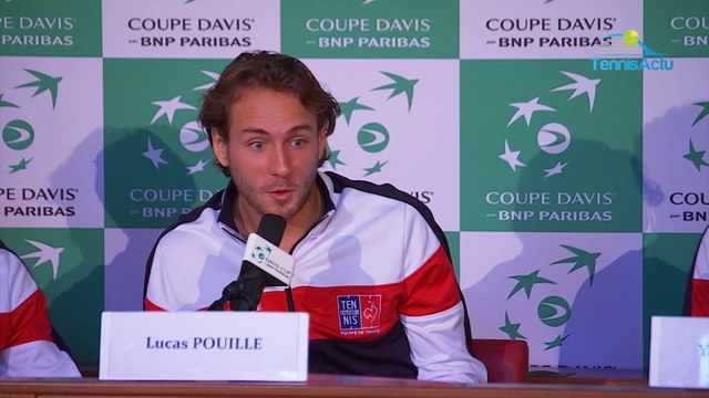 Coupe Davis 2017 - FRA-BEL - Lucas Pouille : La guerre contre Goffin avant le verre de l'amitié