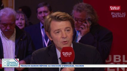 Congrès des maires: « Est-ce que le président de la République a répondu à  toutes les questions ? La réponse est non » tranche François Baroin