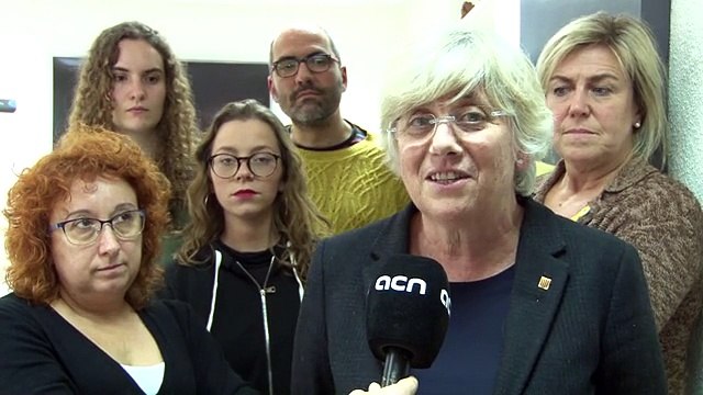 La comunitat educativa es reuneix amb la consellera Clara Ponsatí a Brussel·les