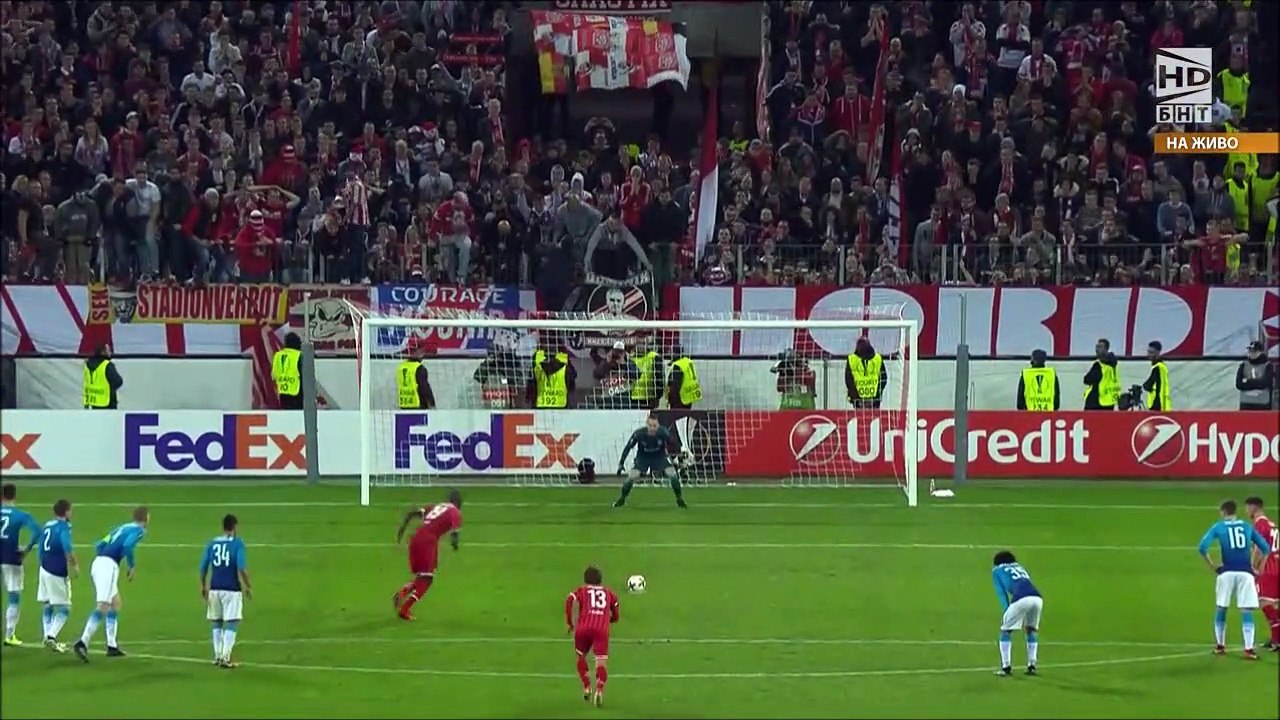 1-0 Sehrou Guirassy Penalty Goal UEFA  Europa League  Group H - 23.11.2017 1.FC Köln 1-0 Arsenal