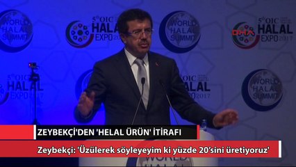 Bakan Zeybekci’den ‘helal ürün’ itirafı
