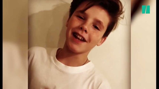 Le fils de Victoria et David Beckham fait craquer Instagram avec son joli brin de voix