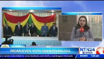 Expresidentes bolivianos y líderes de la oposición promueven voto nulo en las elecciones judiciales del próximo 3 de dic