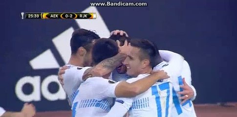 Alexandar Gorgon 2nd Goal - AEK 0-2 Rijeka - 23.11.2017
