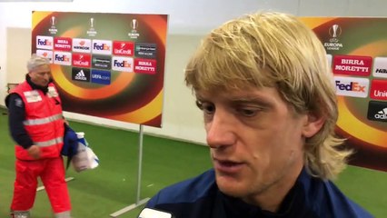 DUSAN BASTA IN MIXED ZONE DOPO LAZIO-VITESSE 1-1