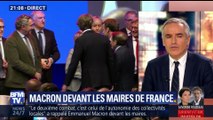 Emmanuel Macron devant les maires de France