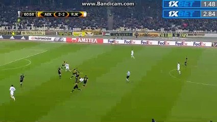 Sergio Araujo Annulled Goal - AEK 3-2 Rijeka 23.11.2017