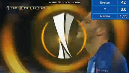 Sandro Ramirez Goal - Everton 1-2 Atalanta Bergamo 23.11.2017
