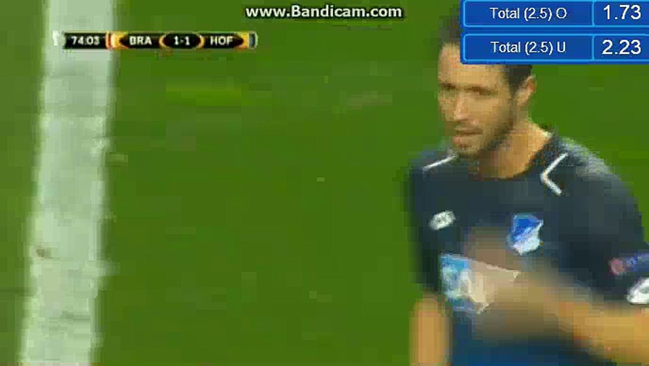 Mark Uth Goal - Braga 1-1 Hoffenheim 23.11.2017