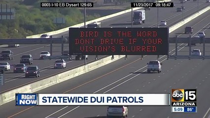 Police stepping up traffic patrol across Valley for holiday weekend