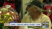 Family serves meal to homeless on Thanksgiving