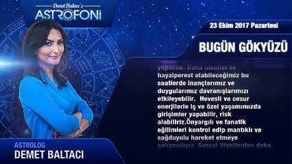 Günlük Burç Yorumu 23 Ekim 2017 Pazartesi, Astroloji, Burçlar