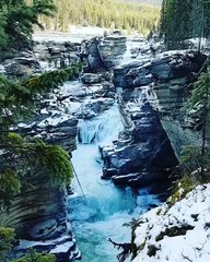Athabasca Falls Is Stunning