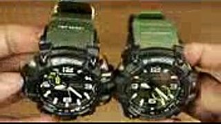 Casio MUDMASTER GWG-1000-1A3 VS GG-1000-1A3  Head to head