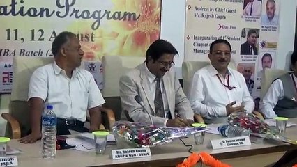 Motivational Speech by Er. Sanjeev Aggarwal, Chairman SIRT on Orientation Program of MBA Batch (2017-19)