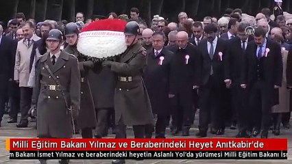 Milli Eğitim Bakanı Yılmaz ve Beraberindeki Heyet Anıtkabir'de