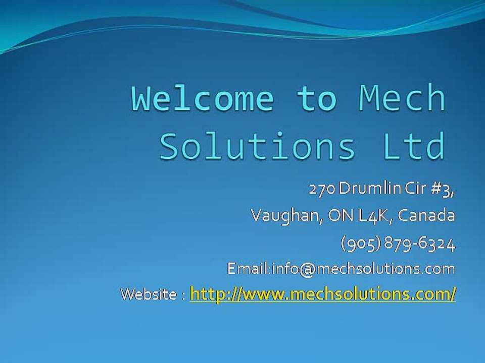 Mech Solutions Ltd - 3D Printing Toronto, Canada