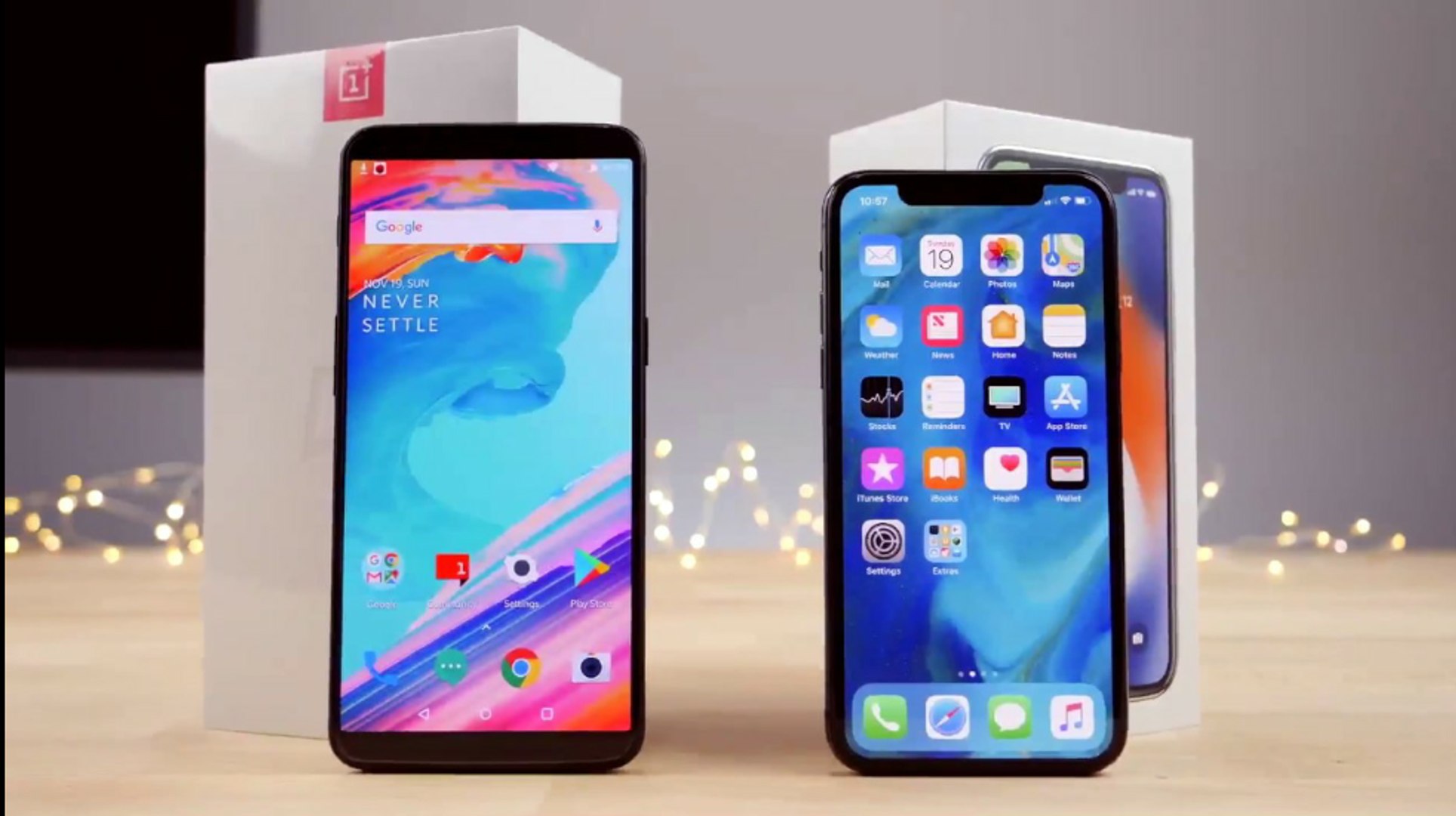 ⁣OnePlus 5T vs Apple IPhone X Speed Test
