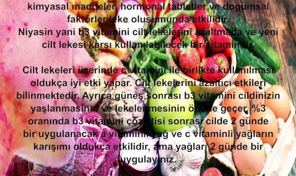 Cilt Bakımında B3 Vitamini