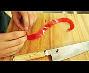 How To Make Tomato Rose Garnish (1)