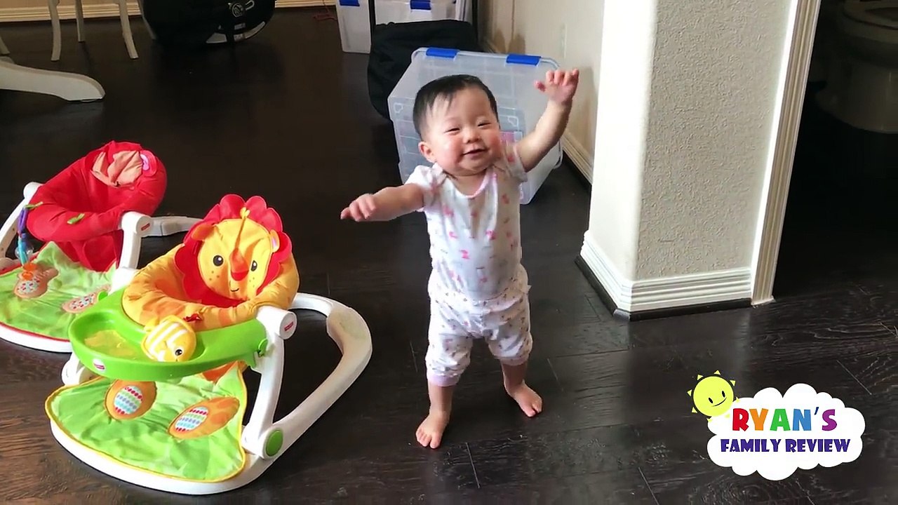 Twin Babies Walking for the First Time! Family Fun Daily Vlog with Ryan's Family Review-pFrV4wKG_NM