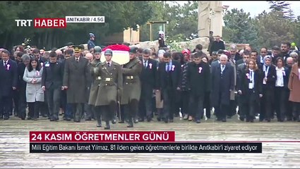 81 İlden gelen 150 öğretmen Anıtkabir'i ziyaret etti