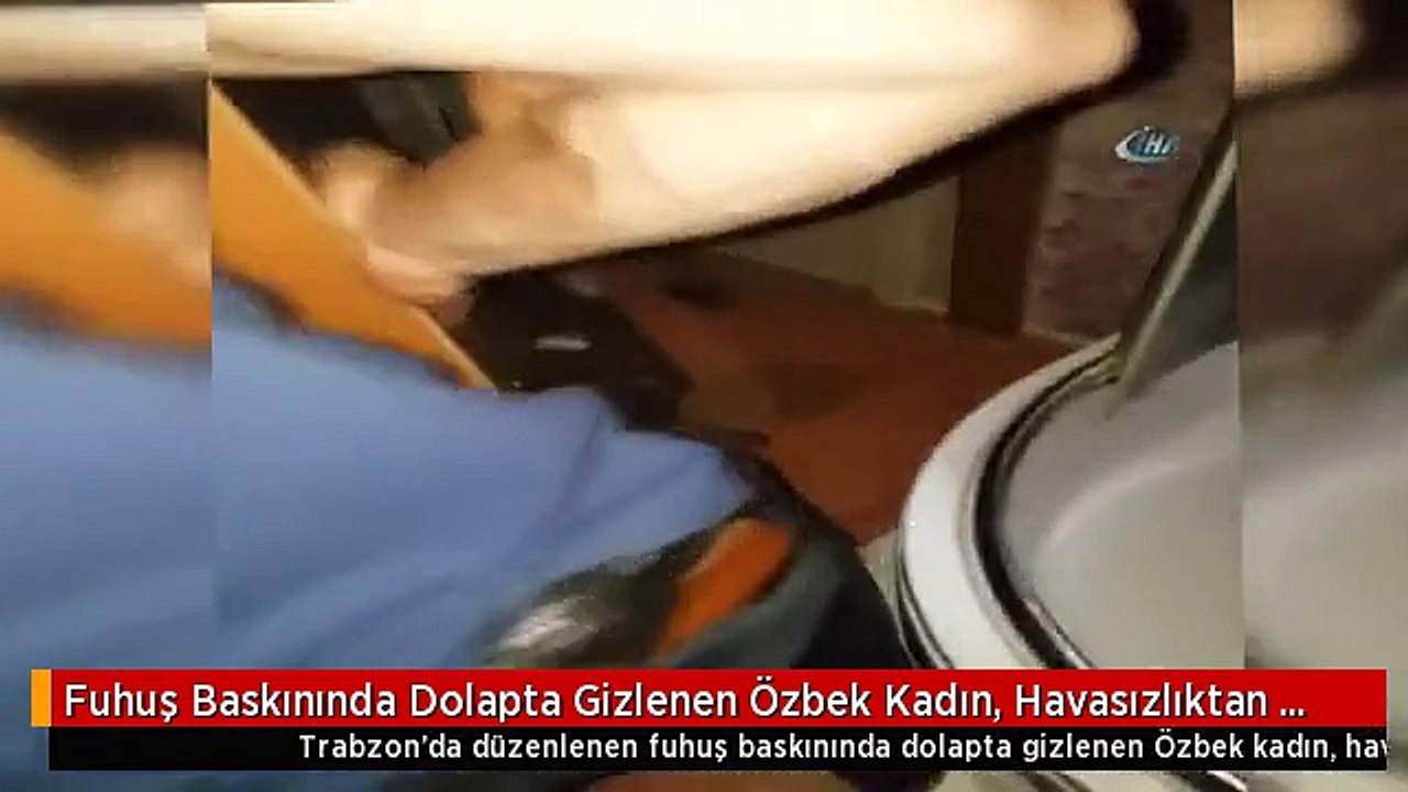 Fuhuş Baskınında Dolapta Gizlenen Özbek Kadın,...