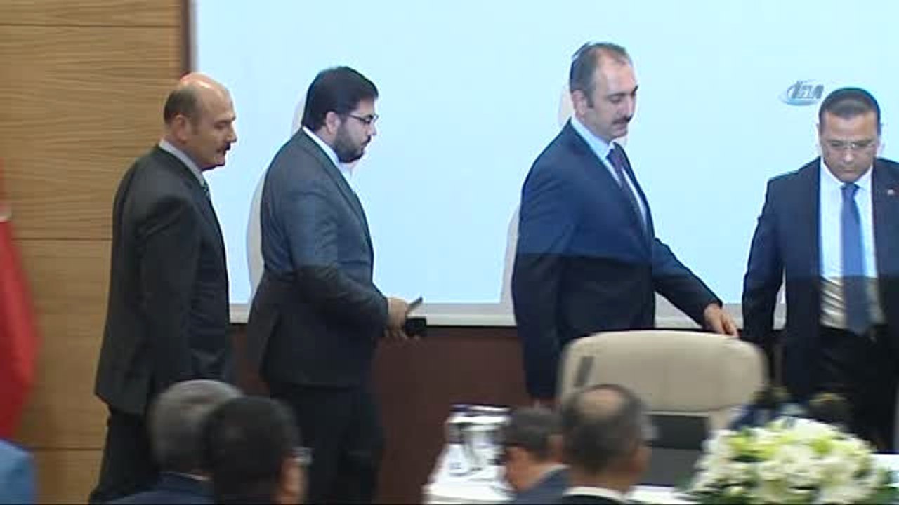 Adalet Bakanı Abdühamit Gül ile İçişleri Bakanı Süleyman Soylu, Uyap Protokol İmza Töreni'ne Katıldı