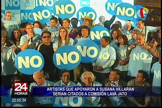 Artistas que apoyaron la revocatoria de Villarán serían citados ante la Comisión Lava Jato