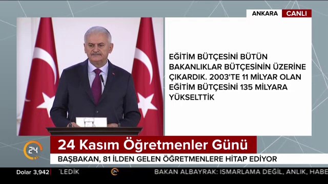 24 Kasım Öğretmenler Günü programı