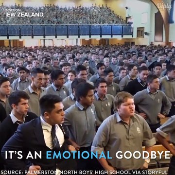 They performed Haka as a send off to their beloved teacher.