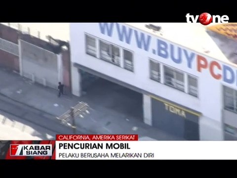 Aksi Kejar-kejaran Polisi dengan Pencuri Mobil