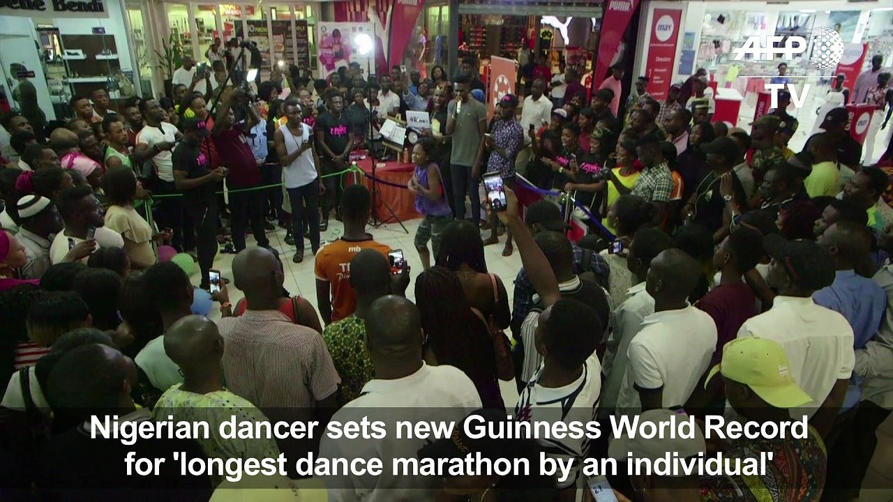 Nigerian dancer breaks 'longest dance' world record