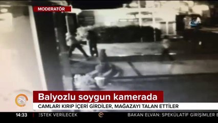 Balyozla soygun yaptılar