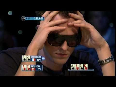Bertrand Grospellier ElkY - PCA High Roller 2009 - ElkY vs Molson - PokerStars.com