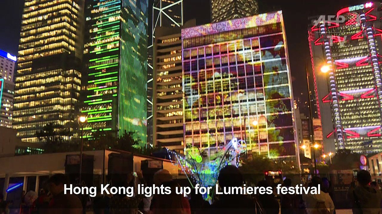 Hong Kong lights up for Lumieres festival