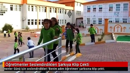 Öğretmenler Seslendirdikleri Şarkıya Klip Çekti