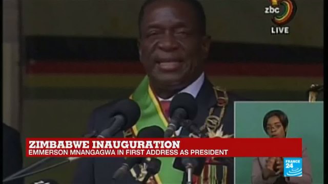 REPLAY - Watch Emmerson Mnangagwa''s first speech as Zimbabwe''s president
