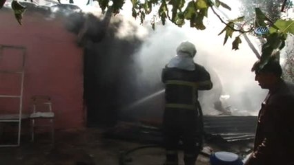 Ev Yangınında 10 Tüpün Şans Eseri Patlamaması Faciayı Önledi