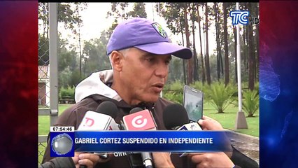 Gabriel Cortez suspendido en Independiente