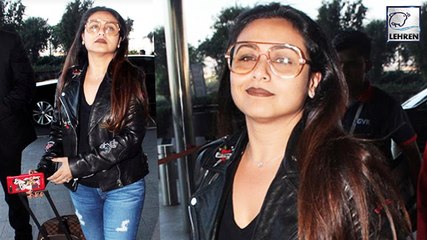 Rani Mukerji Looks Like A ROCKSTAR At The Airport