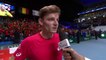 Interview: David Goffin after the first rubber