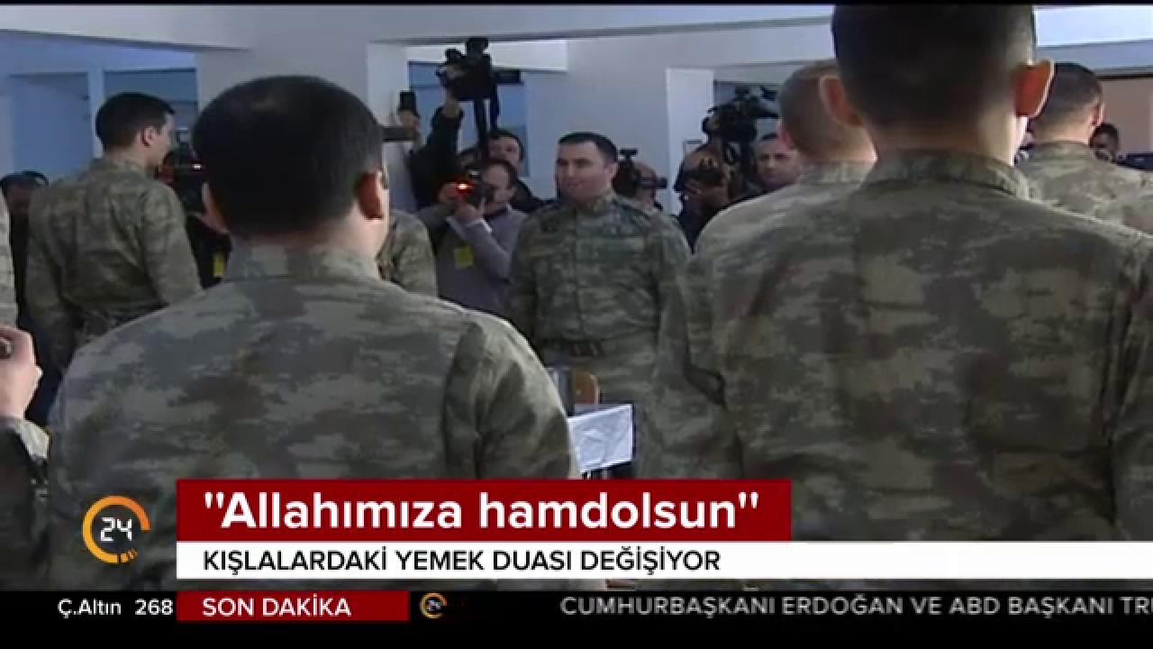 "Allah'ımıza hamdolsun"