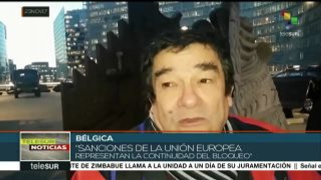 Movimientos sociales de Bélgica rechazan sanciones de UE a Venezuela