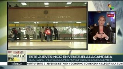 Inician en Venezuela las campañas para elecciones municipales del #10D