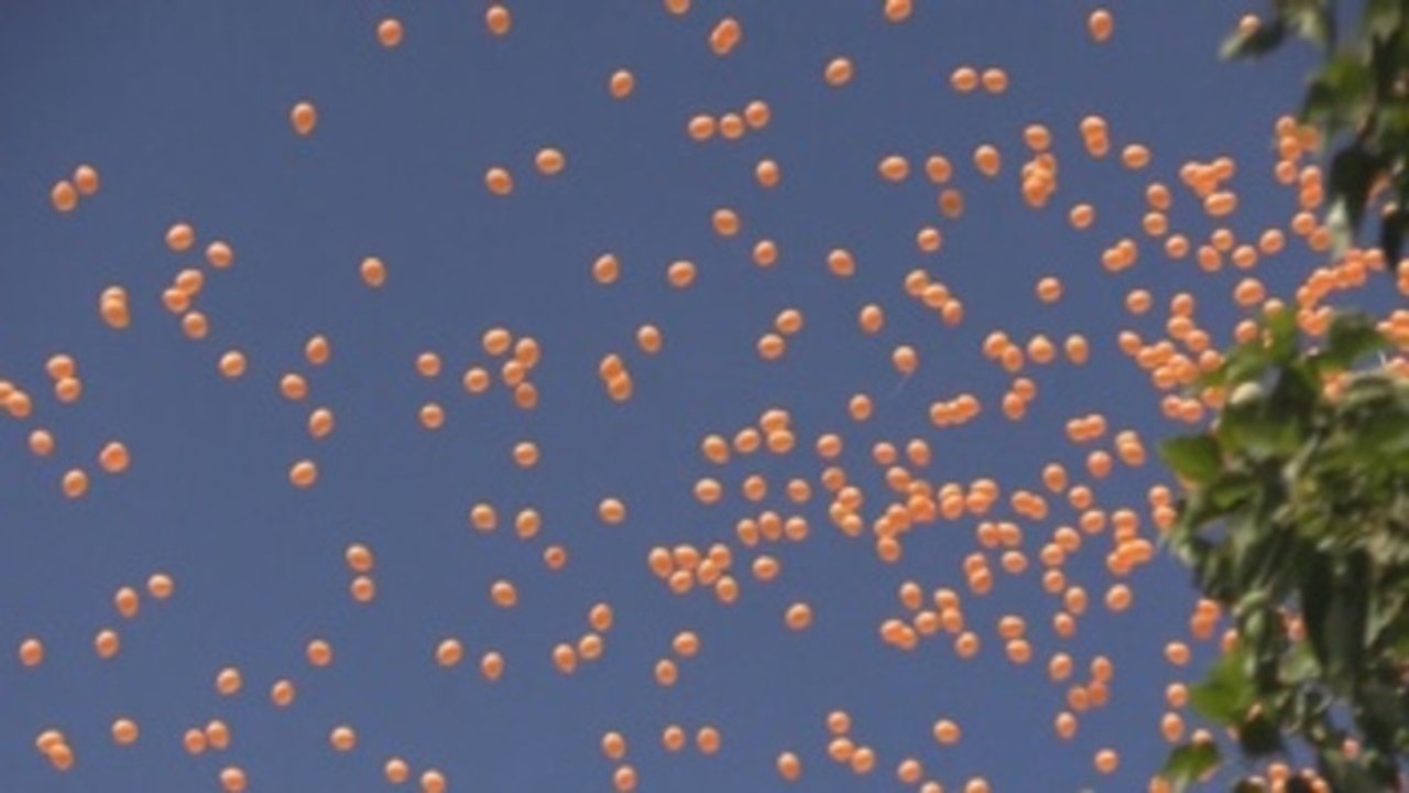 Globos naranjas en Rabat contra la violencia machista